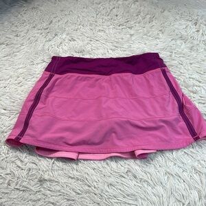 Lululemon Pace Rival Skirt II (Regular) Pink Paradise / Regal Plum